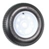 2-Pack Trailer Tire On Rim ST205/75D15 205/75 D 15 in. LRC 5 Hole White Spoke - Image 9