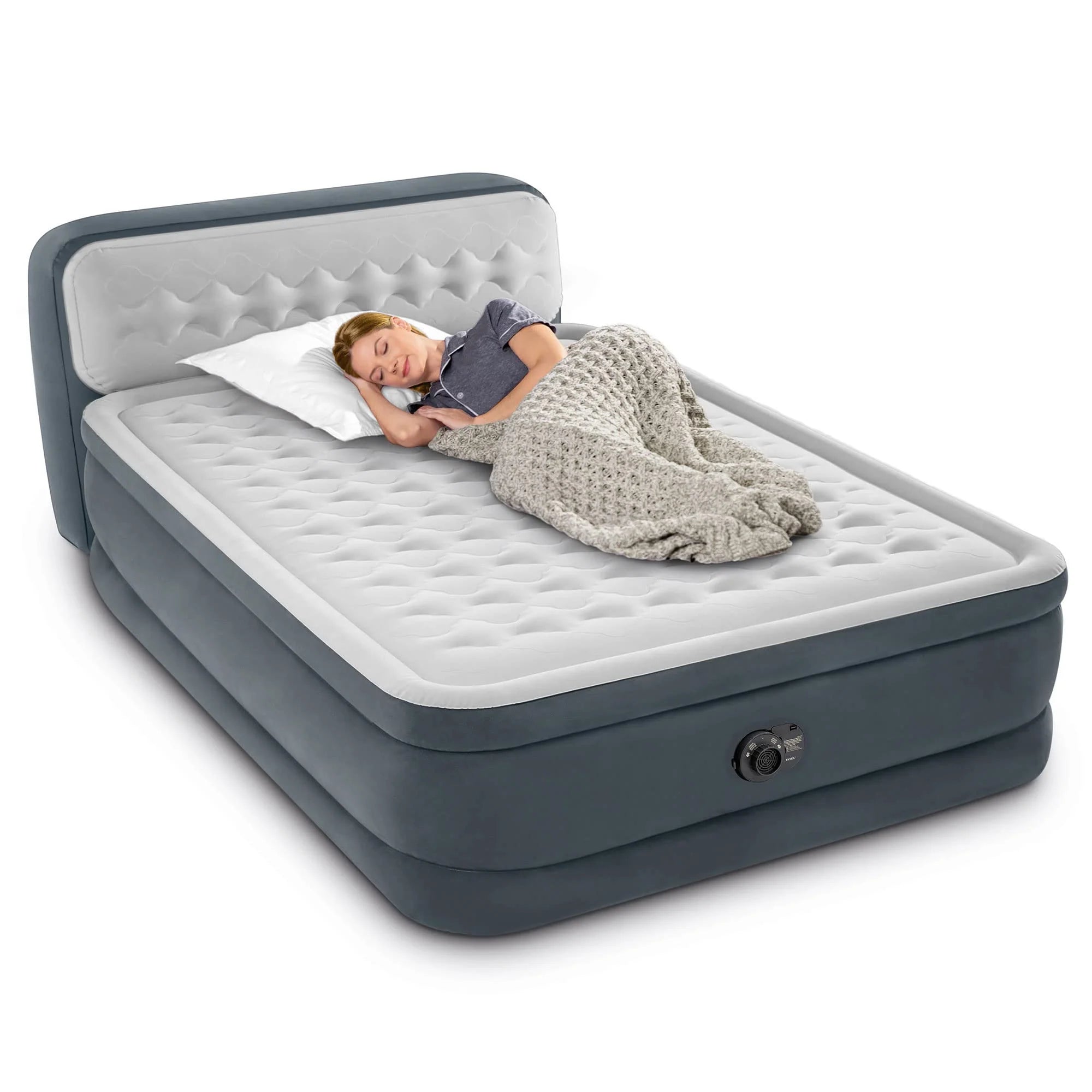 Intex Dura-Beam Deluxe 18 Inch Queen Sized Air Mattress - Image 7