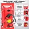 14 Gallon Portable Gas Fuel Tank with Pump, 2 Pack, Red - Image 14