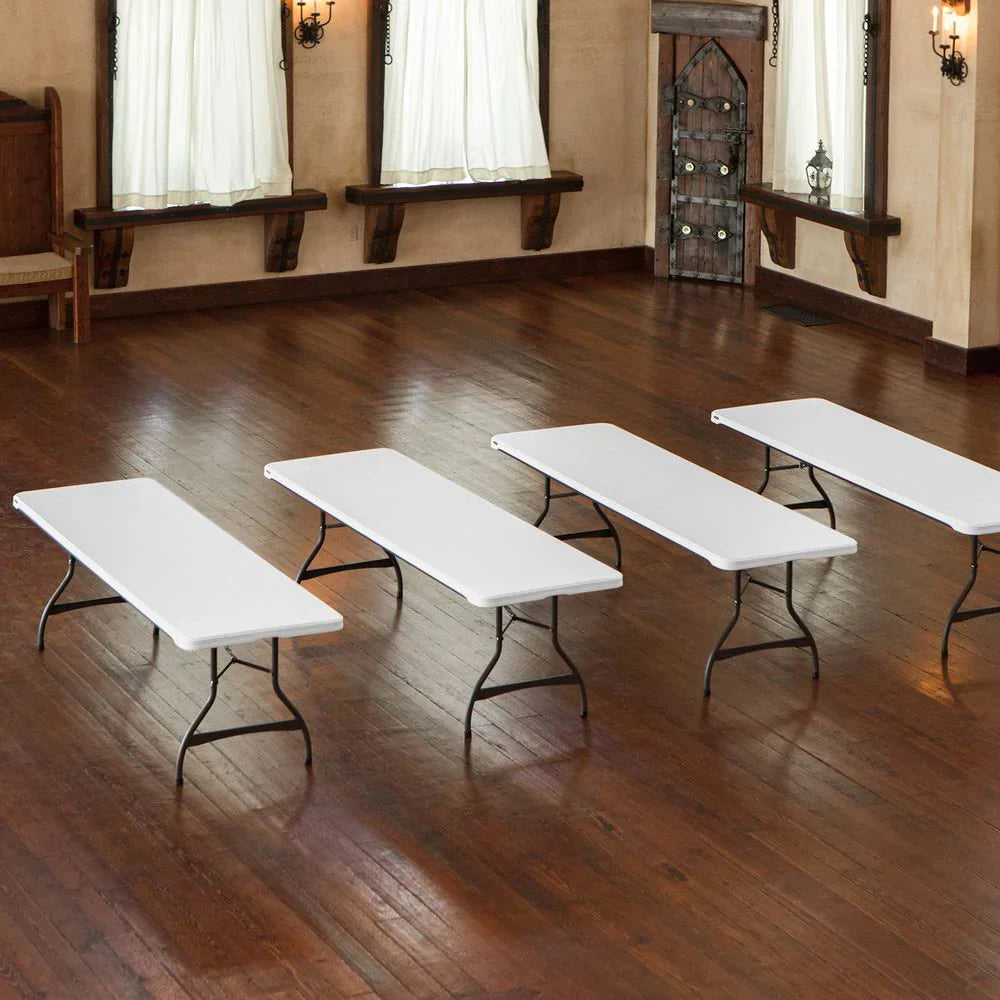 Lifetime 4-Pack Commercial Stacking 8 ft Folding Table - Image 4
