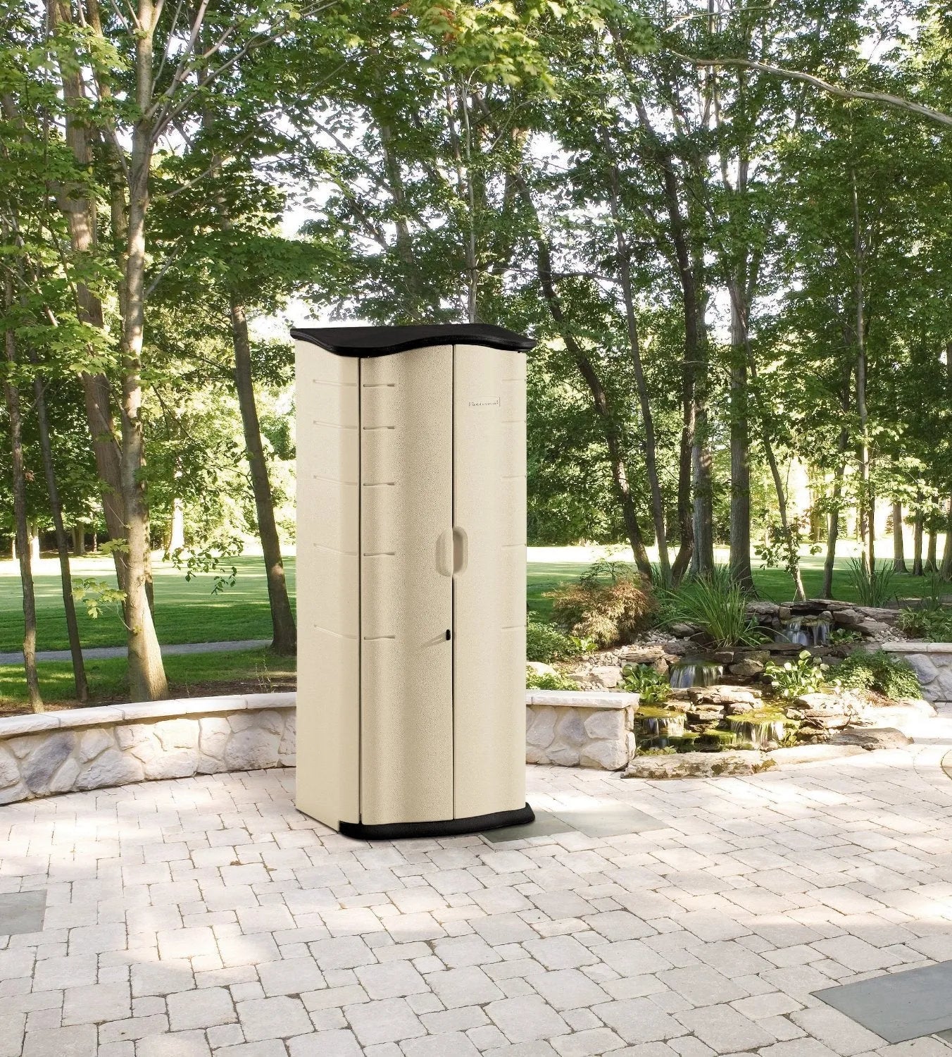 Rubbermaid Vertical Resin Weather Resistant Outdoor Storage Shed - Image 12