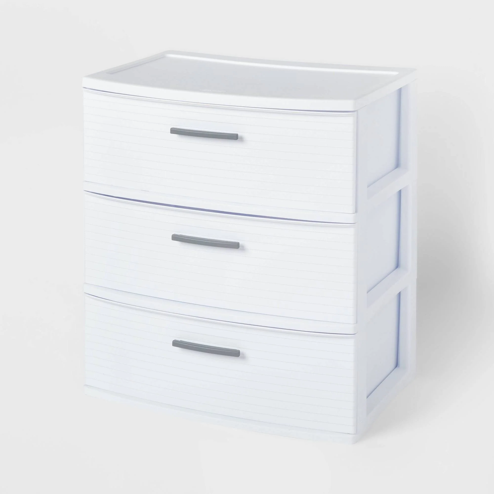 3 Drawer Wide Tower White - Brightroom