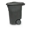 Toter 96 Gallon Trash Can with Smooth Wheels and Lid ; - Image 4