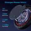 Electric Scooter - 8.5" Solid Tires, 350W Motor, Up to 19 MPH and 21-23 Miles Long-Range Portable Foldable Commuting Scooter for Adults with Double Braking System and App - Image 8