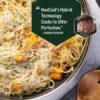 HexClad 6 Piece Hybrid Stainless Steel Cookware Pan Set 8 inch 10 inch 12 inch with Glass Lids Size: One size Black - Image 14