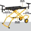 Miter Saw Stand With Wheels (DWX726) Yellow - Image 3
