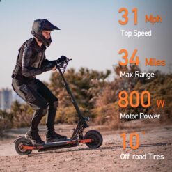 Alternative view of Up to 37 MPH Tire Hydraulic Brake Adult Electric Scooter