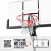 Spalding 54 In. Shatter-proof Polycarbonate Exacta heightA Portable Basketball Hoop System - Image 3