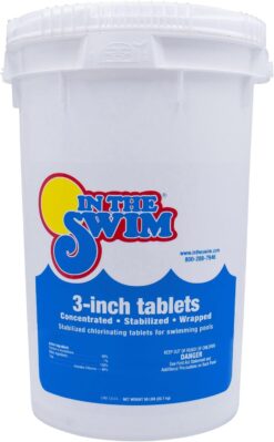 In The Swim 3" Chlorine Tablets 50 lbs - Slow-Dissolving, Stabilized Pool Sanitizer