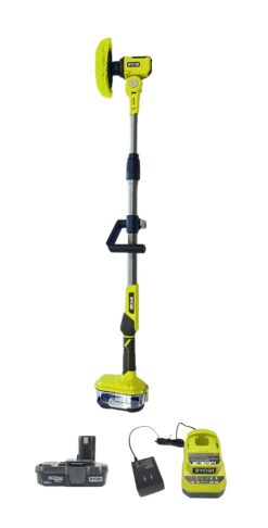 Alternative view of RYOBI ONE+ 18V P4500 Cordless Telescoping Power Scrubber Kit with Battery and Charger
