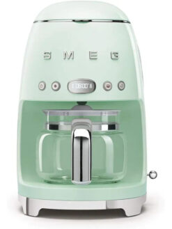 Alternative view of Smeg 50's Retro Style Aesthetic Drip Filter Coffee Machine, 10 cups, Pastel Green