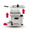 T-Fal Ultimate Steel Deep Fryer with Basket 3.5 Liter Oil and 2.6 Pound Food Capacity - Image 7