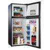 4.6. Cu ft Two Door Mini Refrigerator with Freezer, Stainless Steel - Image 4