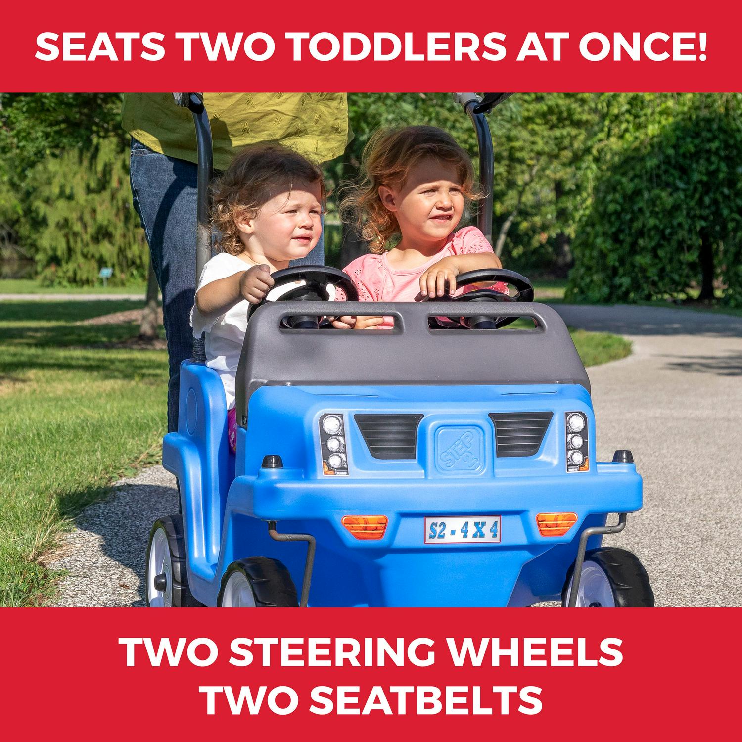 Step2 Side-by-Side Push Around SUV Two-Seater Push Car - Image 4