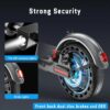 Electric Scooter - 8.5" Solid Tires, 350W Motor, Up to 19 MPH and 21-23 Miles Long-Range Portable Foldable Commuting Scooter for Adults with Double Braking System and App - Image 4