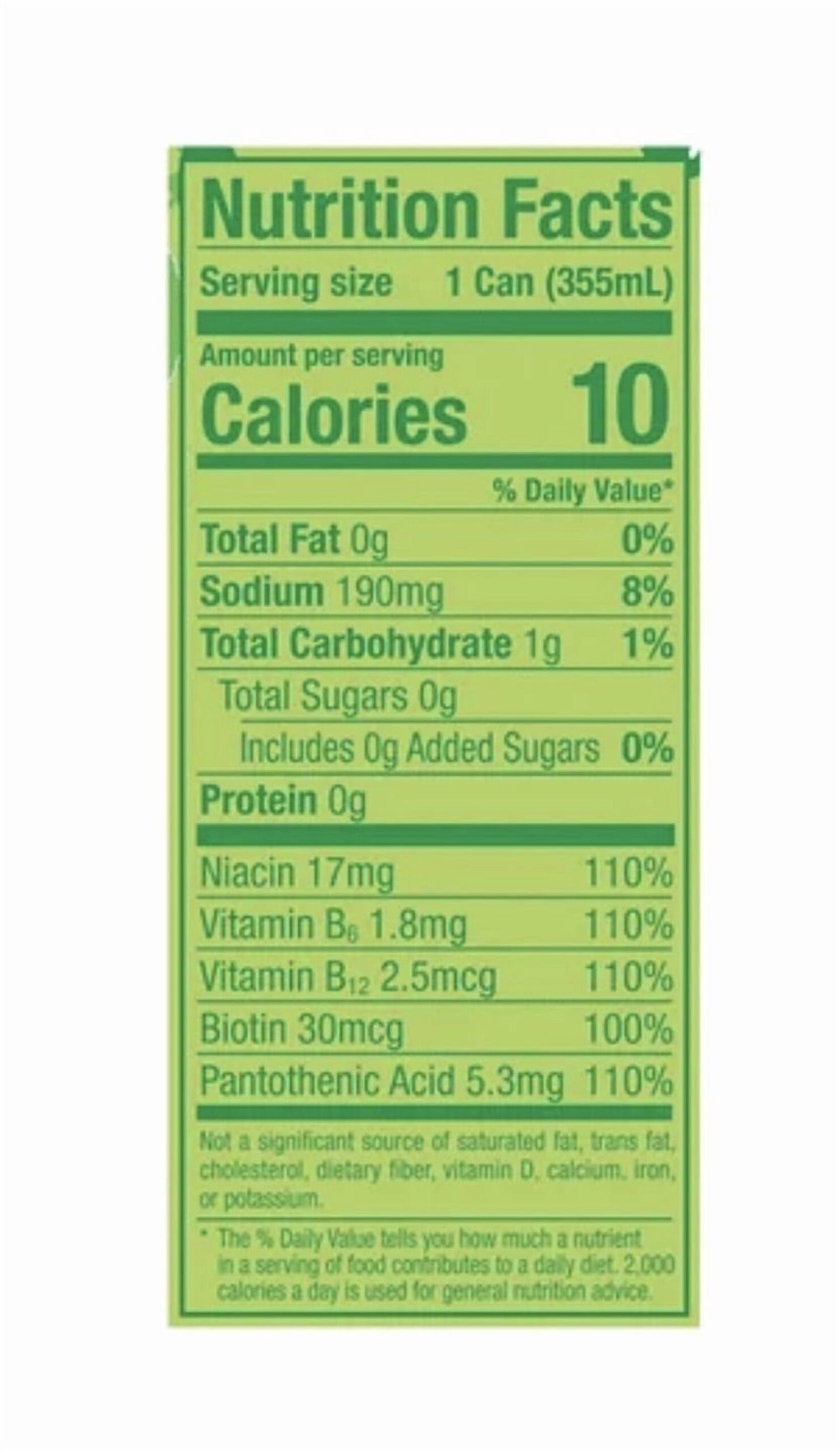 Energy Drink, Lime Slush Flavor, 12 Pack (12fl oz Cans), Sugar Free, Low Calories, 200mg Caffeine - Image 4