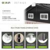 Aoxun 6.4x4 FT Outdoor Storage Shed for Tool Garden - Image 7