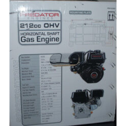 Alternative view of Predator Horizontal Shaft Engine – 6.5 HP, 212cc