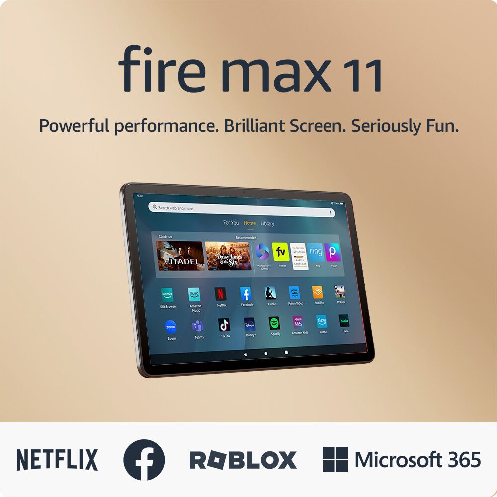 Amazon – Fire Max 11 tablet, vivid 11′′ display, octa core processor, 4 GB RAM, 14 hour battery life, 64 GB – Gray - Image 2