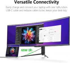 Alternative view of INNOCN 49" Curved Gaming Monitor, 144Hz, HDR400, USB-C, 49C1G