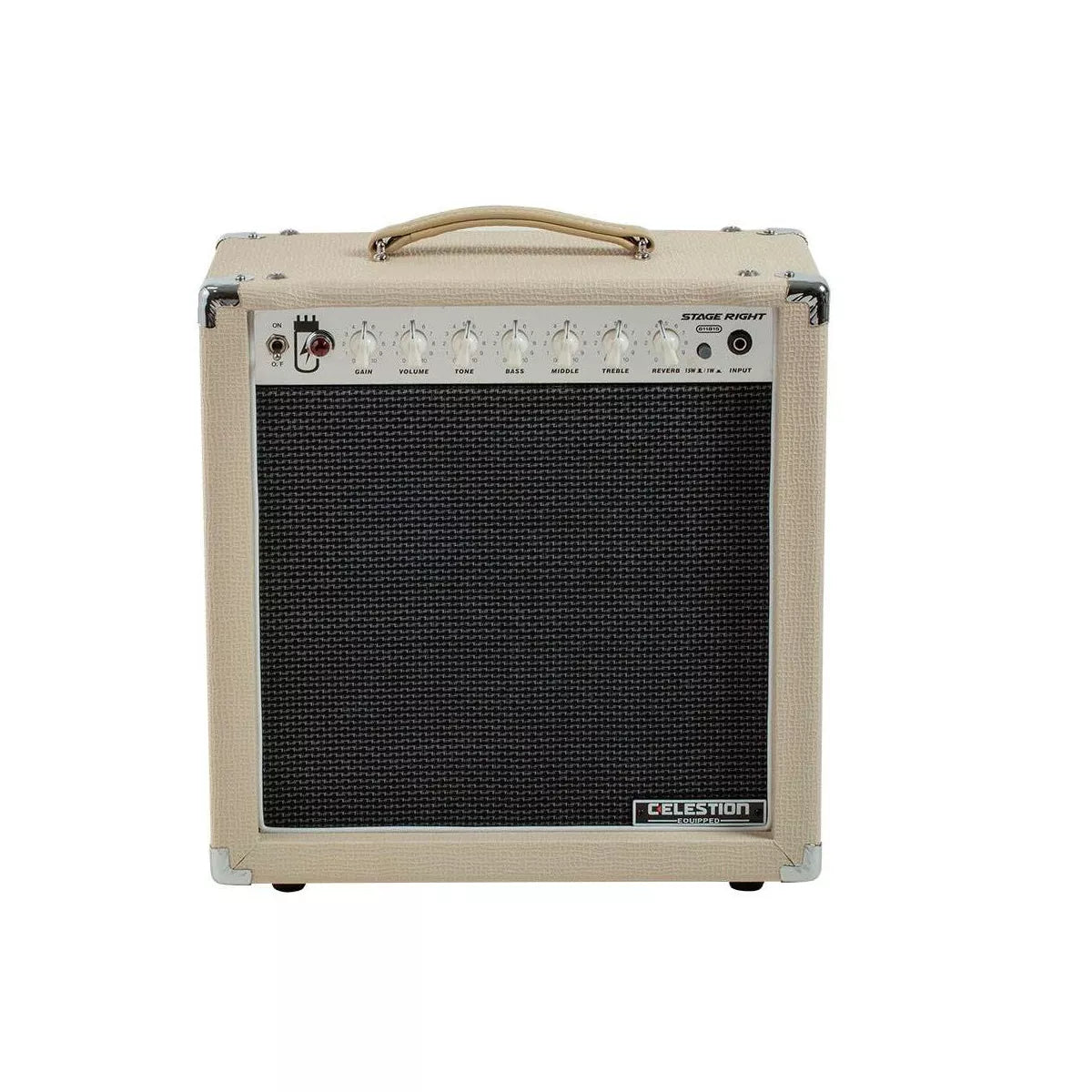 Stage Right by Monoprice 15-Watt 1×12 Guitar Combo Tube Amp with Celestion Speaker and Spring Reverb - Image 3