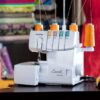 1034D Serger Heavy-Duty Metal Frame Overlock Machine 1300 Stitches Per Minute Removeable Trim Trap 3 Included Accessory Feet - Image 5