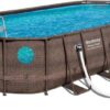 Bestway Power Steel 18' x 9 'x 48' above ground swimming pool Set with metal frame home swimming pool sand filter pump, skimmer and vacuum - Image 10