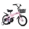 Baprem 18" Girls Bike for 5-9 Years Old Kids, Cute Kids Bike with Training Wheels, Steel Frame Sporty Children Bicycle, Pink - Image 13