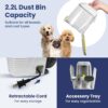 Professional Pet Grooming Vacuum Kit, Dogs & Cats, Direct Handheld Control, 7 Grooming Tools, 6 Suction Levels, Large 2.2L Dust Bin, UL, HEPA Filter - Image 6