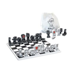 Alternative view of Keith Haring Chess Set