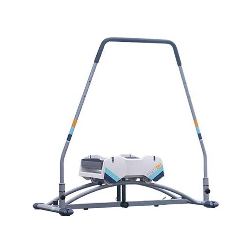 Aeroski 2.0 Ski Fitness Workout Machine with Recoil Spring Resistance Gray - Image 2