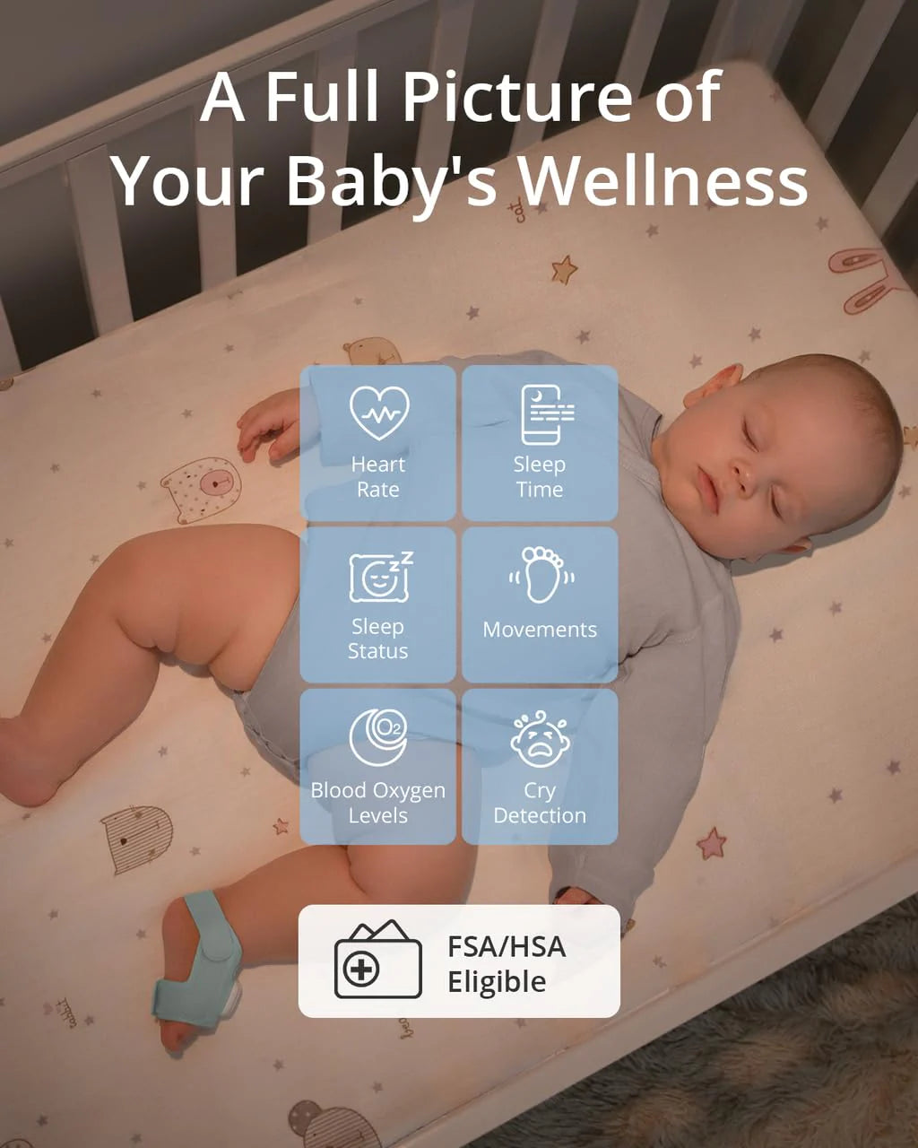 eufy Baby Smart Sock S320 Baby Monitor with 2K Camera - Image 3