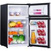 Mini Fridge with Freezer, 3.1 Cu.Ft Small Refrigerator, Compact Refrigerator with LED Light - Image 2