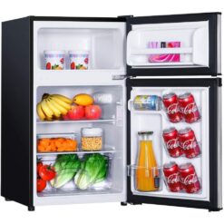 Alternative view of Mini Fridge with Freezer, 3.1 Cu.Ft Small Refrigerator, Compact Refrigerator with LED Light