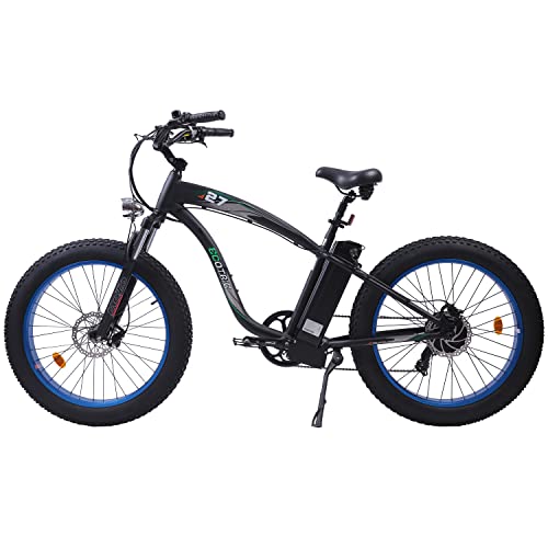 750W Electric Bike 26′′ Fat Tire Adult Electric Bicycles 48V 13AH Removable Lithium Battery Ebike with Suspension Fork Aluminium Frame Beach Snow Mountain E-Bike for Adults - Image 7
