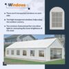 20x40 FT Heavy-Duty Party Tent with 3 Storage Bags - Large Waterproof Wedding Event Shelter for Removable Sidewalls & Zipper Door - Outdoor Commercial Tent for Parties Carport Camping BBQ Garden - Image 5