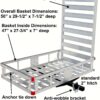 80779 Aluminum Hitch Mount Cargo Carrier with 47′′ Long Ramp, 1 Pack - Image 2