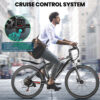 500W Electric Bike 26" Electric Bicycle for Adults with Cruise Control System Ebike - Image 7