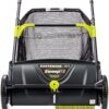21-Inch Width Leaf & Grass Push Lawn Sweeper, Black - Image 2
