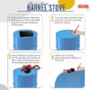 Barrel Stoves Kit C Perfect For 30-55 Gallon Drum Wood Stove Kit - Wood Burning Stove Kit Barrel Stove Door - Fire Wood Camp Stove Kit Wood Stove Kit for Emergency Heating & Cooking - Image 6