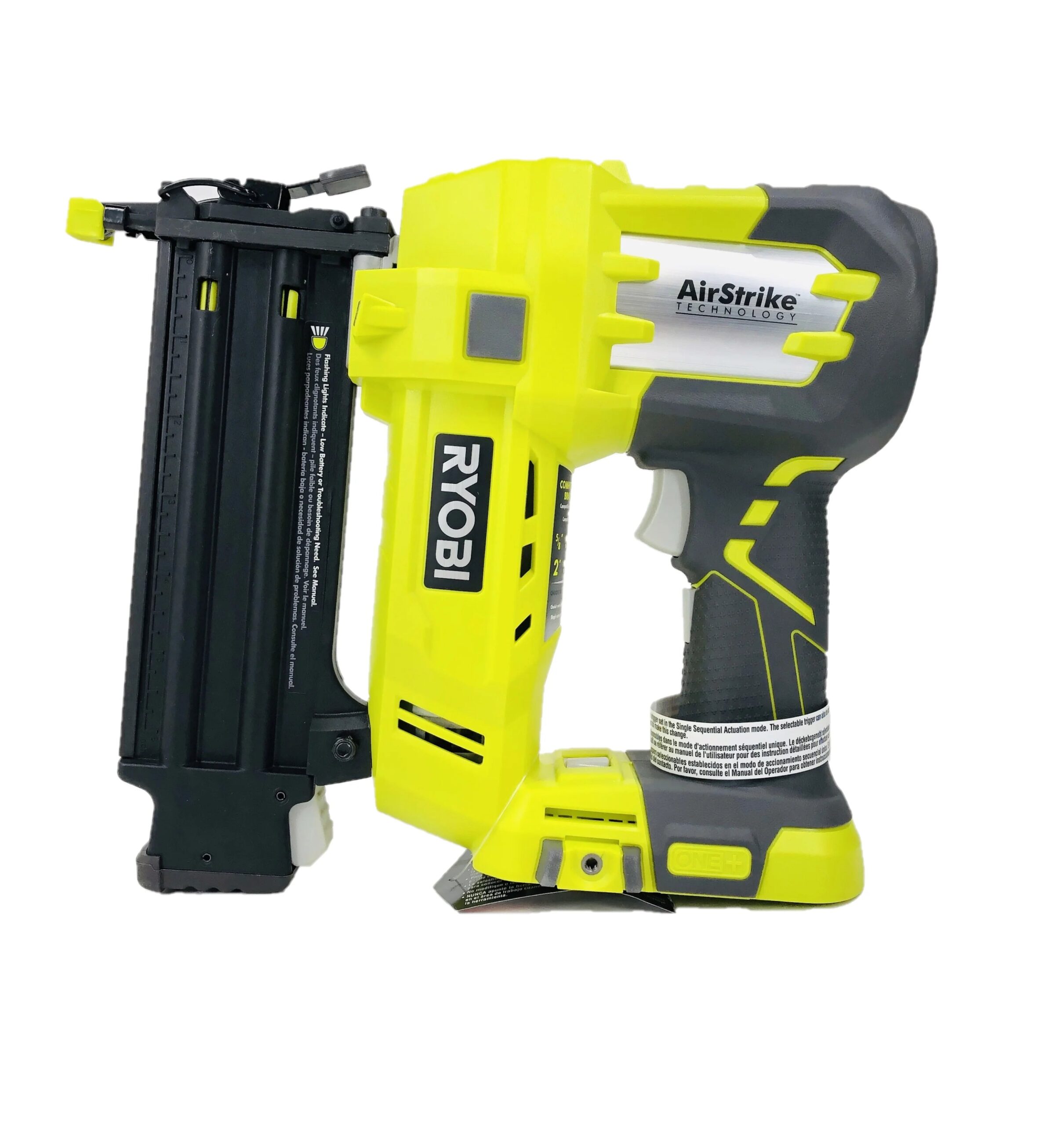 Ryobi 18V ONE+ 18 Gauge Cordless Brad Nailer Kit (Includes: P320 Brad Nailer, P102 Lithium-ion Battery Pack, P118b Charger) - Image 3