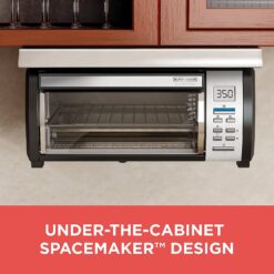 Alternative view of Spacemaker Under-Counter Toaster Oven, Black/Stainless Steel, TROS1000D