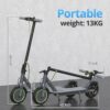 Electric Scooter - 8.5" Solid Tires, 350W Motor, Up to 19 MPH and 21-23 Miles Long-Range Portable Foldable Commuting Scooter for Adults with Double Braking System and App - Image 29