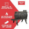 Logwood 900 Sq. Ft. EPA Exempt Cast Iron Stove - Image 3