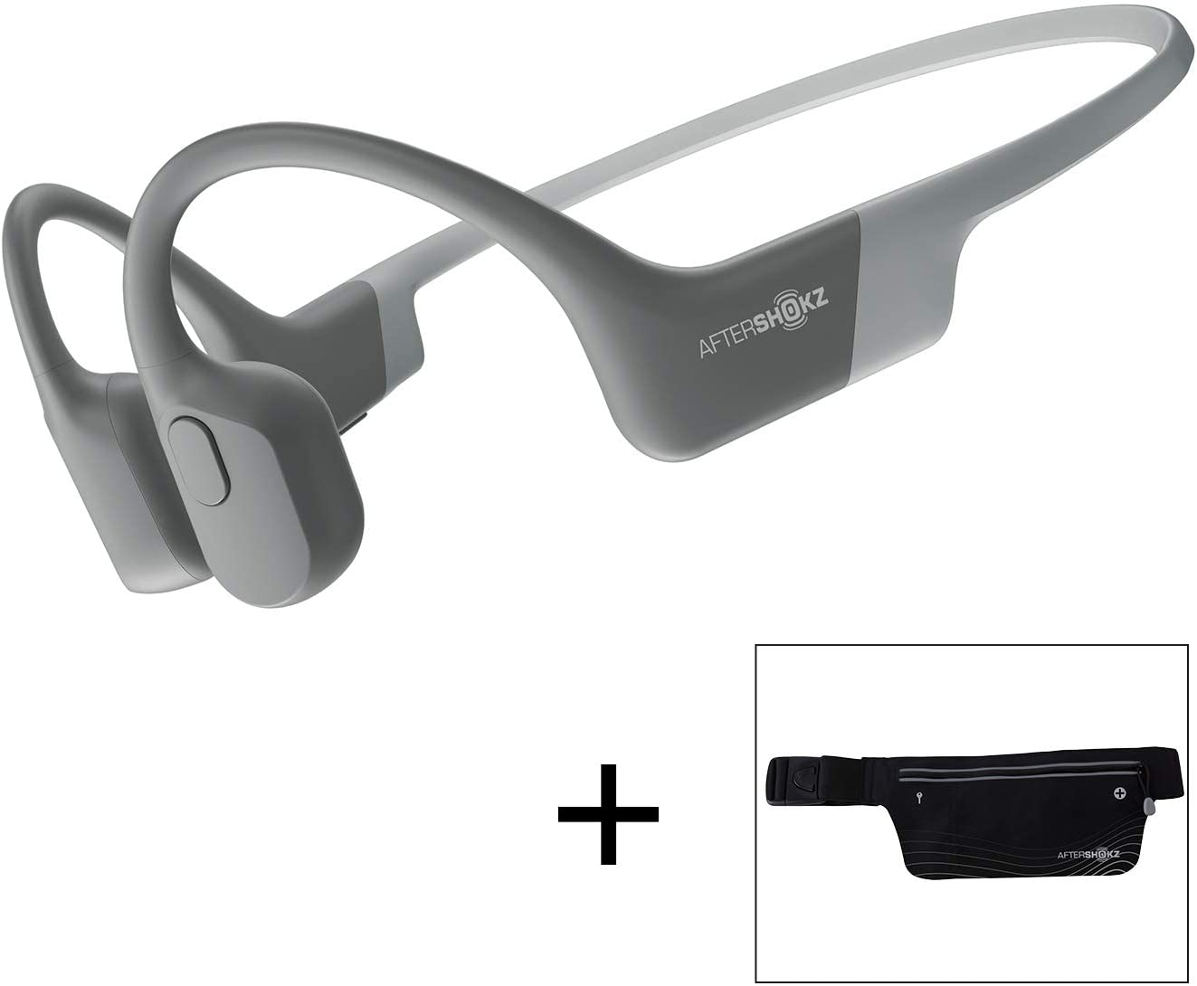 AfterShokz Aeropex Open-Ear Wireless Bone Conduction Headphones with Sport Belt Cosmic Black 2.3 - Image 3