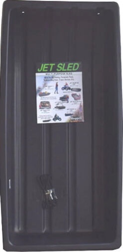 Alternative view of Eagle Claw Shappell Plastic 66 In. Poly Jet Sled, Black, Extra Large, Hunting Game Cart