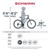 Schwinn Sidewinder Mountain Bike . 26-inch Wheels . 21 Speeds . Mens Style . Black - Image 7