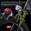 750W Electric Bike 26′′ Fat Tire Adult Electric Bicycles 48V 13AH Removable Lithium Battery Ebike with Suspension Fork Aluminium Frame Beach Snow Mountain E-Bike for Adults - Image 5