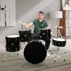 Alternative view of Ktaxon 5-Piece Adult Drum Set, 22 Inch Full-Size Drums Kit