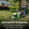 80V Cordless 21′′ Self-Propelled Brushless Lawn Mower | Greenworks - Image 9